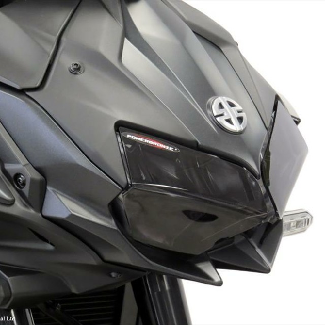 KAWASAKI Z H2(20-)・Z250/400(19-)・Z e-1(24-) ヘッドライトレンズシールド Powerbronze