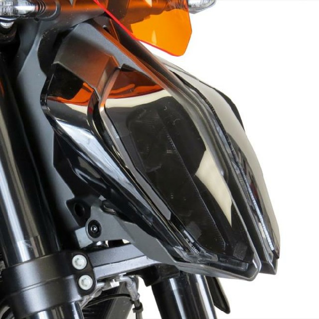 KTM >> 125Duke (17-) ヘッドライトレンズシールド Powerbronze