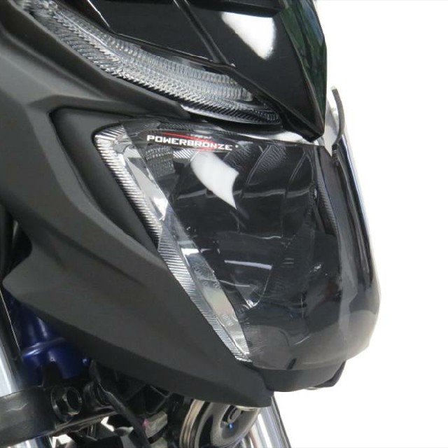 YAMAHA >> MT-25/03（15-19） ヘッドライトレンズシールド Powerbronze