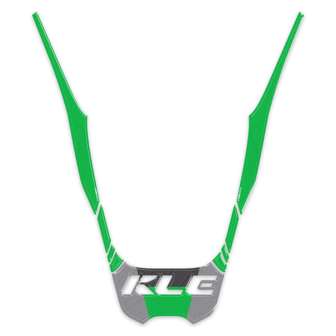 KAWASAKI 3Dテールカウルステッカー Green KLE500 LB-KRF002