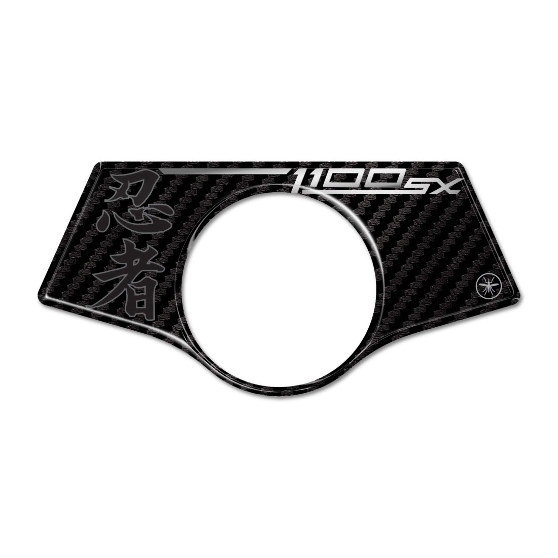 KAWASAKI 3Dトップブリッジステッカー Silver Ninja1100SE/SX LB-KTP004