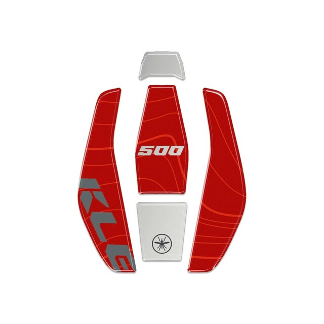 KAWASAKI 3Dフューエルキャップステッカー Red KLE500 LB-KFC003