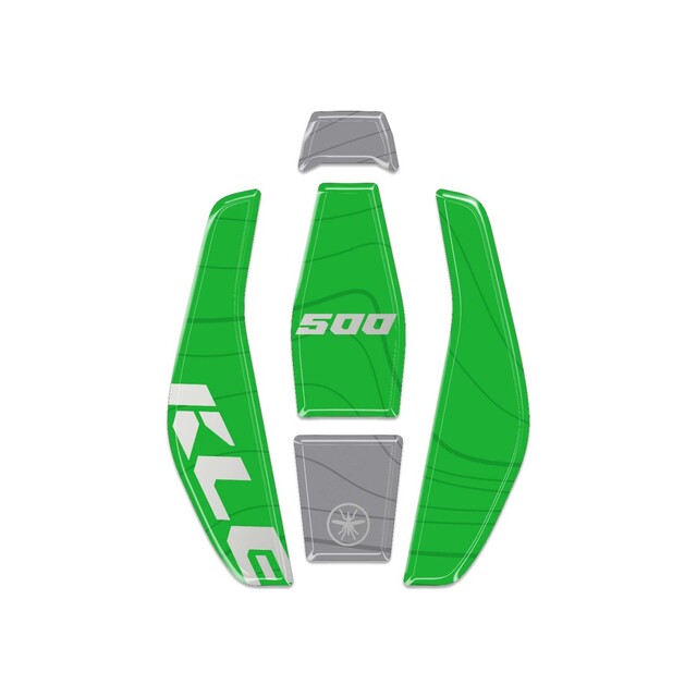 KAWASAKI 3Dフューエルキャップステッカー Green KLE500 LB-KFC004