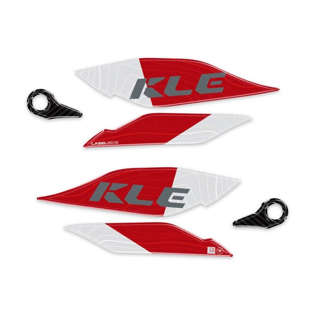 KAWASAKI 3Dハンドガードステッカー Red KLE500 LB-KHG001 Odax/O.D.A.