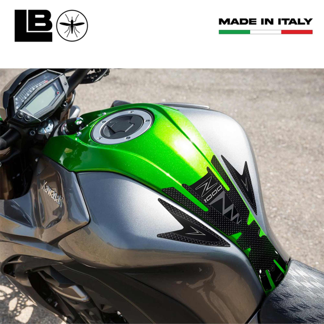 KAWASAKI 3Dタンクステッカー Z1000(10- ) 【LabelBike製】LB-KTS004-K