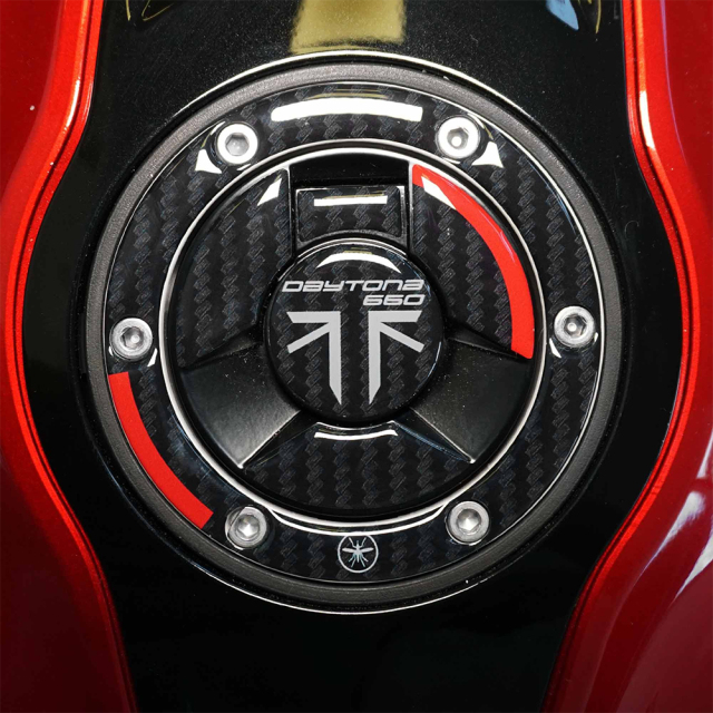 TRIUMPH 3Dステッカーセット TRIUMPH DAYTONA660(24-) RED【LabelBike