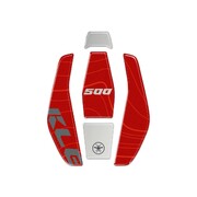 KAWASAKI 3Dフューエルキャップステッカー Red KLE500 LB-KFC003