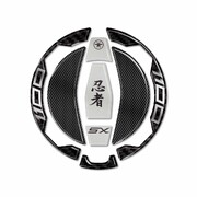 KAWASAKI 3Dフューエルキャップステッカー Silver Ninja1100SE/SX LB-KFC006