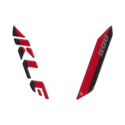 KAWASAKI 3Dフロントカウルステッカー Red KLE500 LB-KFF001