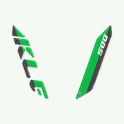 KAWASAKI 3Dフロントカウルステッカー Green KLE500 LB-KFF002