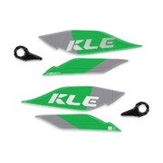 KAWASAKI 3Dハンドガードステッカー Green KLE500 LB-KHG002