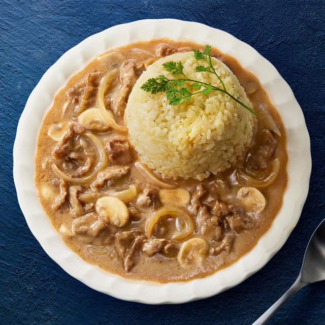 ビーフストロガノフの素