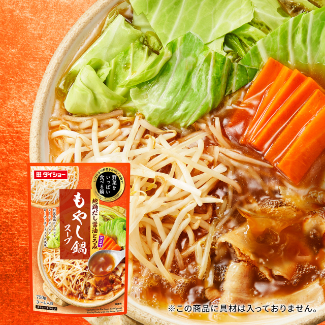 野菜をいっぱい食べる鍋　もやし鍋スープ