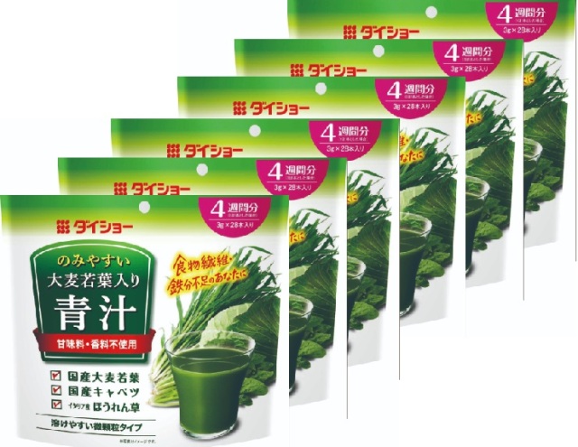 らくらく自動宅配コース【6ヶ月毎6袋】　のみやすい大麦若葉入り青汁　４週間分