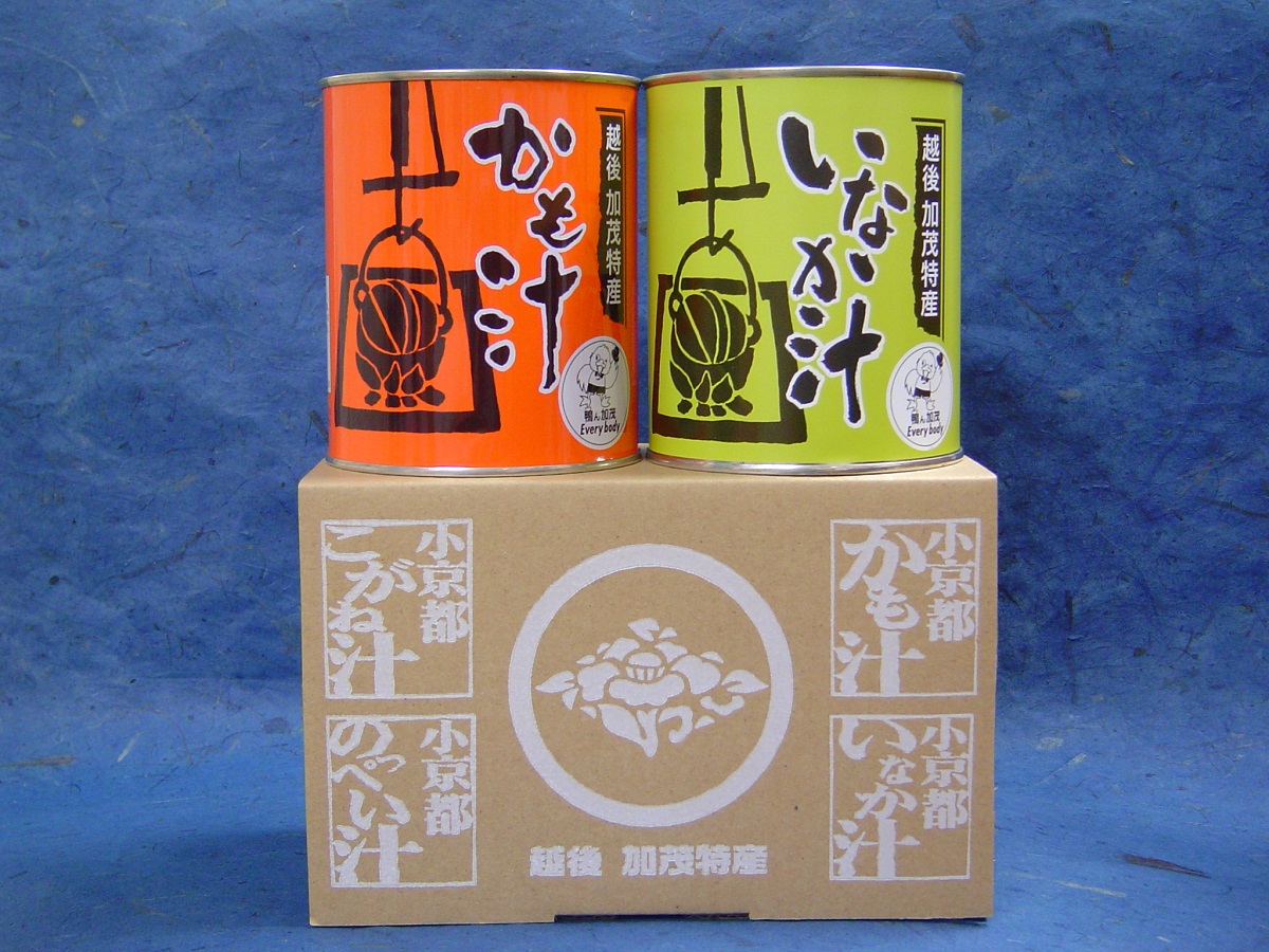 越後加茂特産かも汁ギフトセット１（かも汁、いなか汁） | こめや丸七