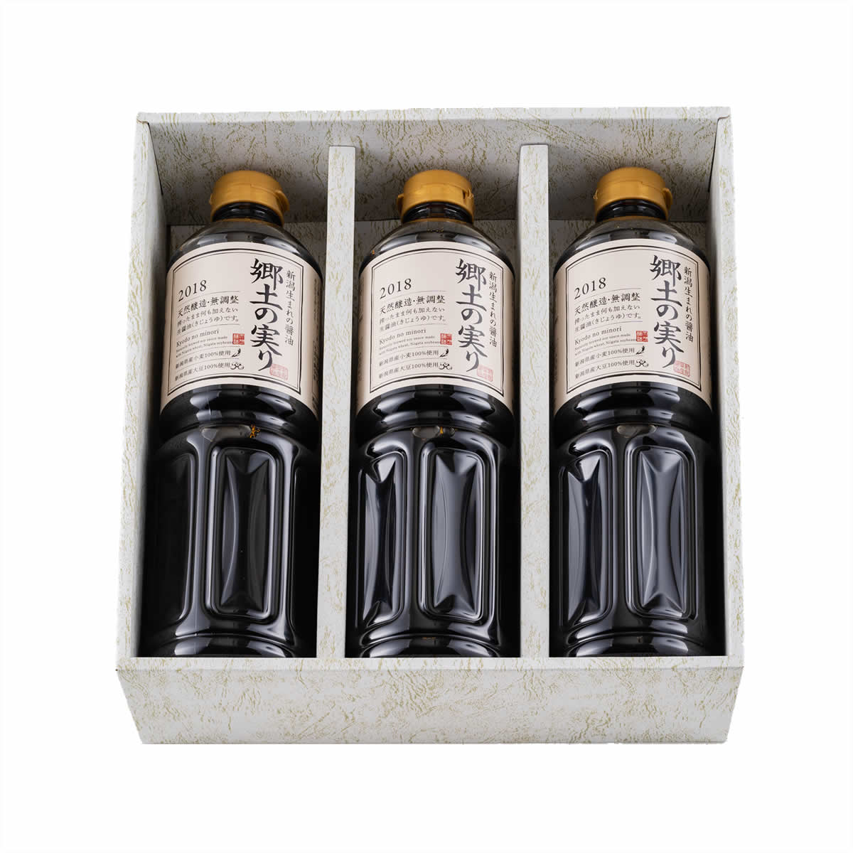 山崎醸造　新潟県産醤油　郷土の実り　1Ｌ×3　K-30 | こめや丸七