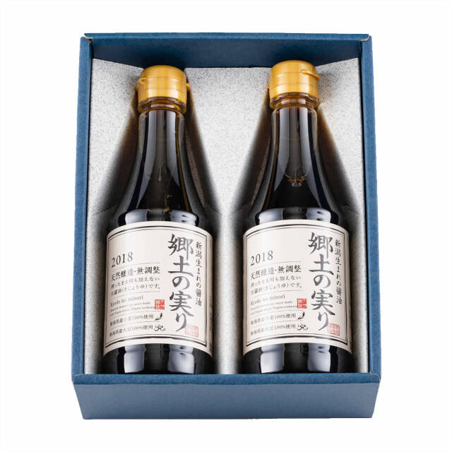 山崎醸造　新潟県産醤油　郷土の実り　360ｍｌ×2 　K-15　 | こめや丸七