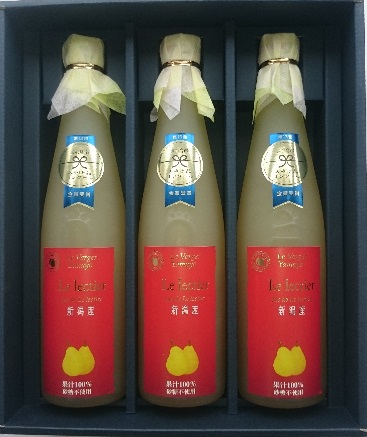 <ヤマヨ果樹園> ル　レクチエジュース(果汁100％ストレート)500ml×3本セット | こめや丸七