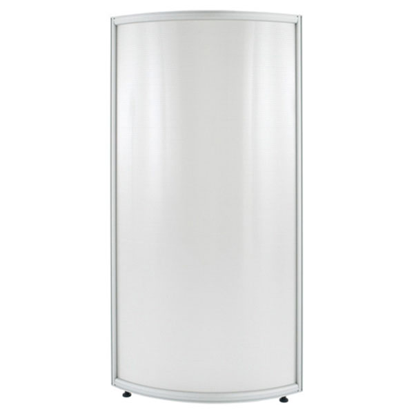 ローパーティション/ポリカーボタイプ/Rタイプ/PP0616/高さ1600×幅600R1/4mm/Zシリーズ/269494