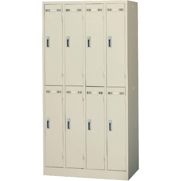 8人用ロッカー/鍵付/SLK-8/幅900×奥行515×高さ1790mm/ニューグレー/SLKシリーズ/1215
