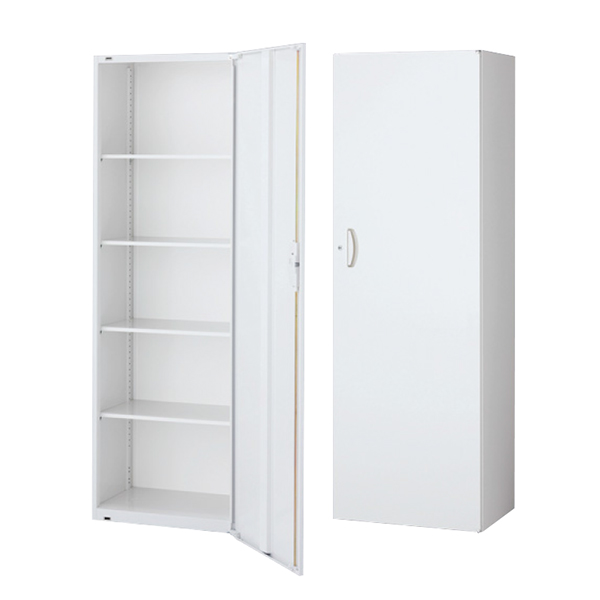 スキマ書庫/片開き書庫/内筒交換錠/下置用/RW45-18H60/幅600×奥行450×高さ1800/ホワイト/クウォールRWシリーズ/58925