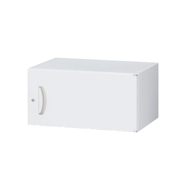 スキマ書庫用上置書庫/片開き/内筒交換錠/RW5-03H60/幅600×奥行500×高さ300/ホワイト/クウォールRWシリーズ/62573