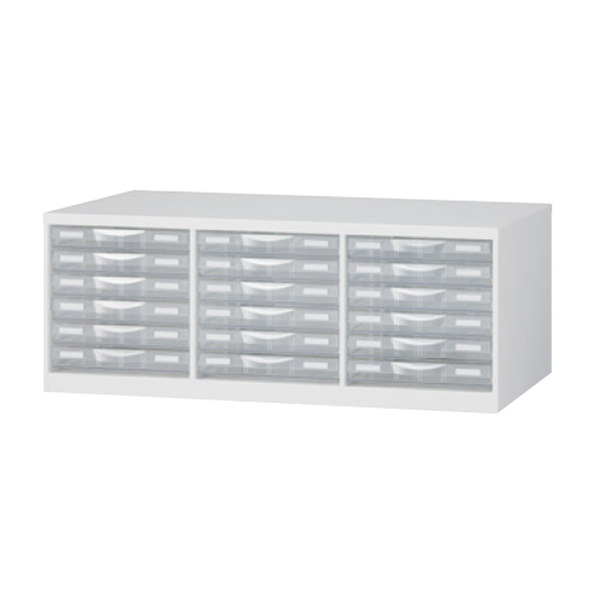 書庫内プラスチックキャビネット/RW-B4PS/幅856×奥行400×高さ318/ホワイト/クウォールRWシリーズ/62591