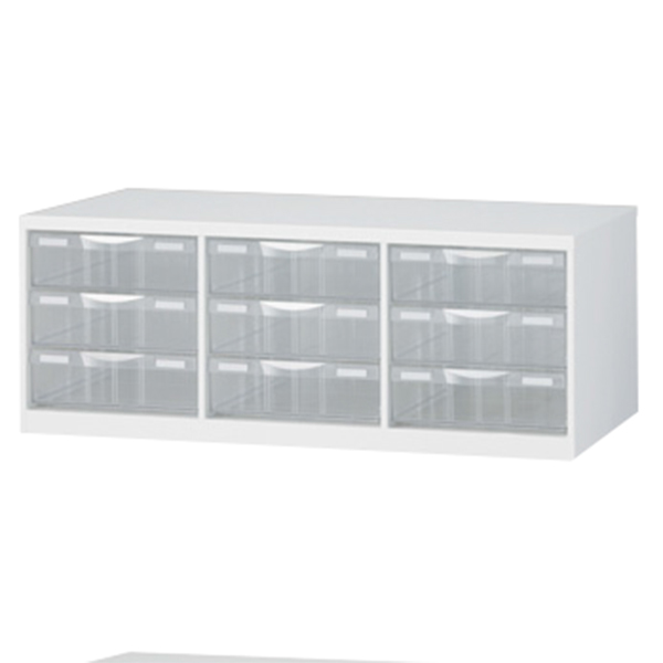 書庫内プラスチックキャビネット/RW-B4PL/幅856×奥行400×高さ318/ホワイト/クウォールRWシリーズ/62592