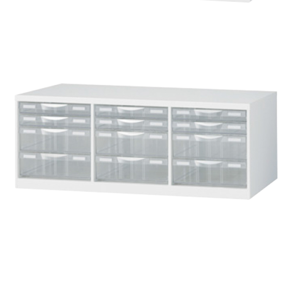 書庫内プラスチックキャビネット/RW-B4PC/幅856×奥行400×高さ318/ホワイト/クウォールRWシリーズ/62593