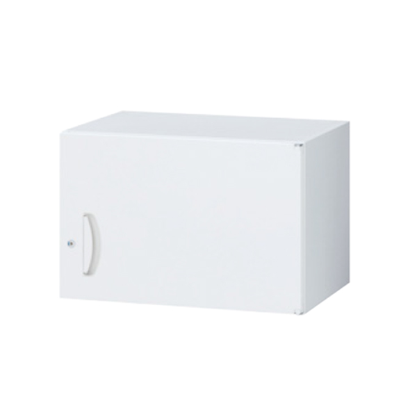 スキマ書庫用上置書庫/片開き/内筒交換錠/RW45-04H60/幅600×奥行450×高さ400/ホワイト/クウォールRWシリーズ/59789