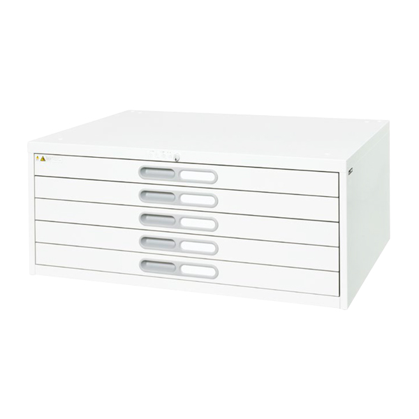 マップケース/A1判/A1-5W/幅978×奥行740×高さ415mm/ホワイト/A1シリーズ/24956