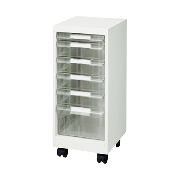 A4判整理ケース/A4判1列浅型1段・深型4段・超深型1段/A4-1065ETW/幅277×奥行350×高さ644mm/ニューグレー・ホワイト/A4シリーズ/24410