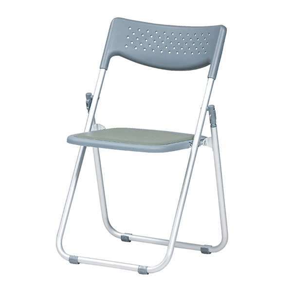 全天候型アルミ折りたたみチェア/屋外対応/クッションパット付/AFC-2APU/グレー/AFCシリーズ/1002193