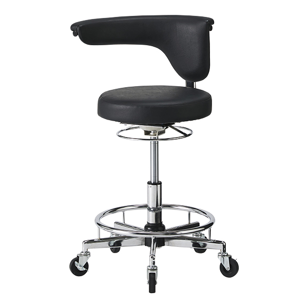 ワーキングチェア/回転椅子/丸椅子/BJK-154/ブラック/1001984