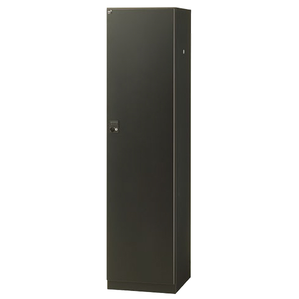 1人用更衣ロッカー/ブラックロッカー/鍵付/BKL-1-□/幅450×奥行515×高さ1800mm/ブラックサテン/BKLシリーズ/80501