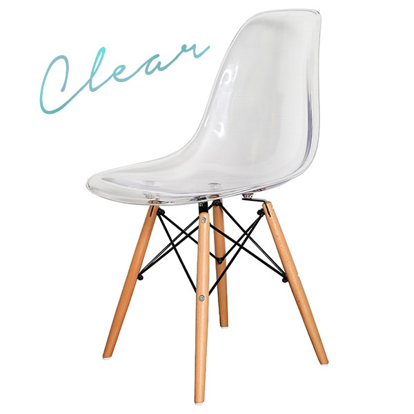 デザインシェルチェア GSC/木脚/BT-SH81111-CR/クリア/BT-SHシリーズ/369243