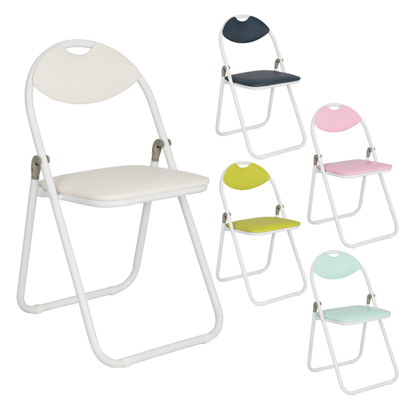 パイプ椅子/ホワイトフレーム/CO-005W/416144