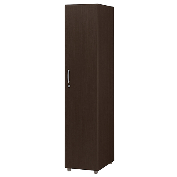 福祉施設向け木製ロッカー/シングルロッカー単体/FJS-1-BR/幅395×奥行550×高さ1860mm/ブラウン/1000169