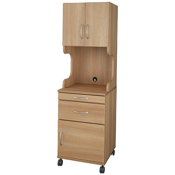 床頭台/Lサイズ/扉付/IUF-1LD/幅500×奥行520×高さ1700mm/ナチュラルオーク/1000901