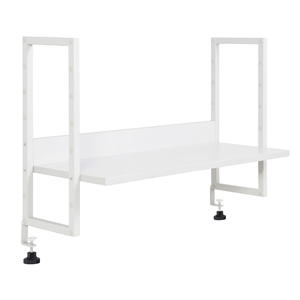 KDデスク専用机上ラック/幅1000机対応/KDW-107-UT/幅955×奥行295×高さ486mm/ホワイト/KDシリーズ/270158