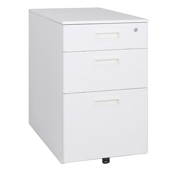 スチール3段ワゴン/KDW-3/幅395×奥行550×高さ616mm/ホワイト/KDシリーズ/270135