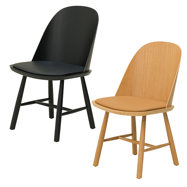 木製チェア/座パッド付/KK-C02-□/2色/KKシリーズ/1002165