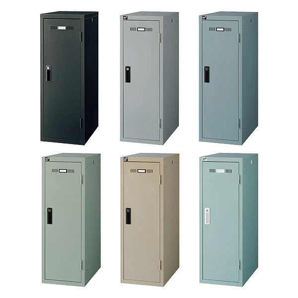 パーソナルミニロッカー/シリンダー錠/LKP-□1-S/幅317×奥行515×高さ896mm/くすみカラー/6色/LKPシリーズ/88553