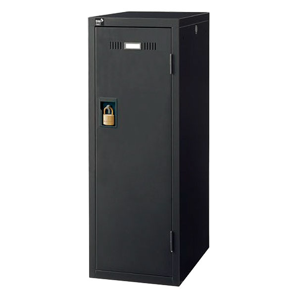 パーソナルミニロッカー/南京錠用/LKP-K1-N/幅317×奥行515×高さ896mm/ブラック/LKPシリーズ/88565