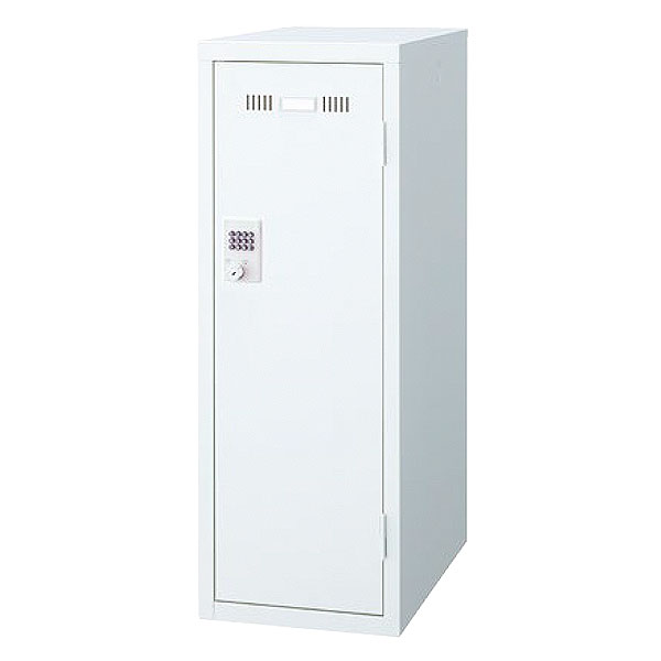 パーソナルミニロッカー/ボタン錠/LKP-W1-B/幅317×奥行515×高さ896mm/ホワイト/LKPシリーズ/88560