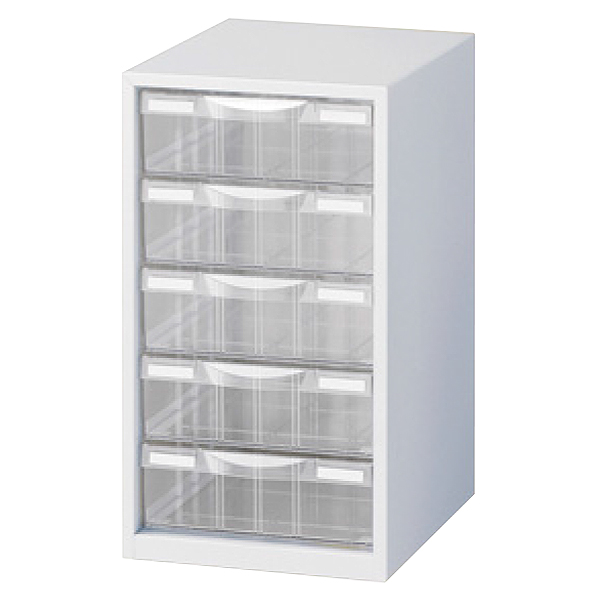 A4判整理ケース/卓上型/A4判1列浅型5段/LW-P105L/幅263×奥行340×高さ469/ホワイト/70923