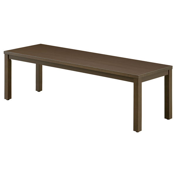 応接家具/センターテーブル/MKLT-1545CT-DB/幅1500×奥行445×高さ450mm/ダークブラウン/レクトシリーズ/418037