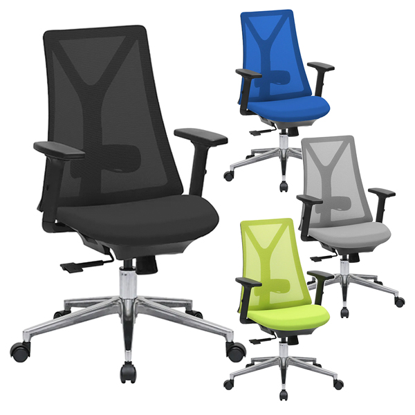 メッシュチェアNBN/肘付/NBN-0673-A-□/4色/NBNシリーズ/416493