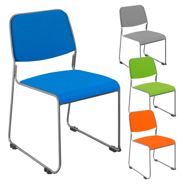 スタッキングチェアNSF/ファブリックタイプ/NSF-002F-□/4色/416429