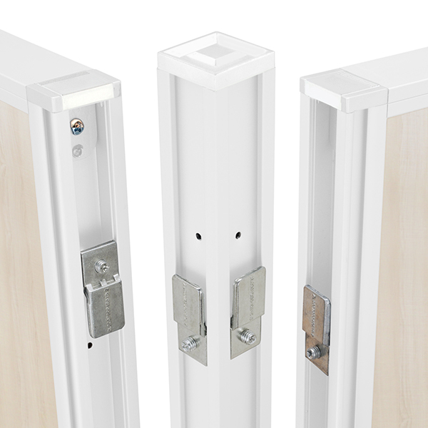 【単品購入不可】コーナーポール/ローパーティション/Zシリーズ専用/高さ1800mm用/ホワイト/PN-P1800-WH/269724